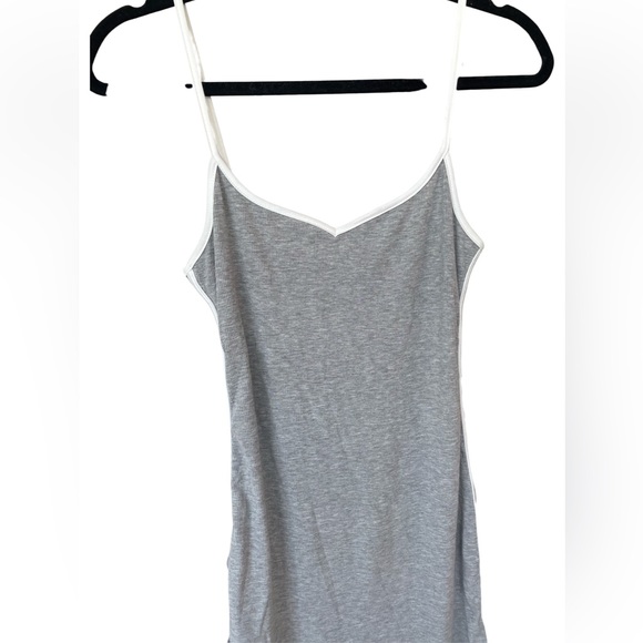 Light Grey Ribbed Mini Dress - Picture 2 of 2